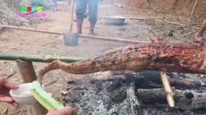 Lên Tây Bắc ăn cá sấu nướng cả con (phần 2)