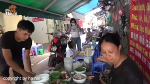 Bún giả cầy Hà Nội muốn ăn ngon nhất định không thể bỏ qua trên phố Hàm Long 