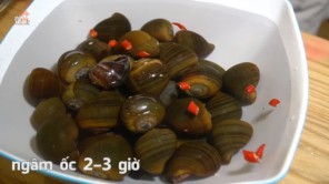 Ốc mít xào chua ngọt tại gia