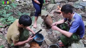 Làm nồi lẩu côn trùng siêu ngon giữa rừng (phần 2)