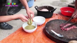 Lên Tây Bắc ăn pịa dê, tiết canh dê, thịt dê sống (Phần 3)