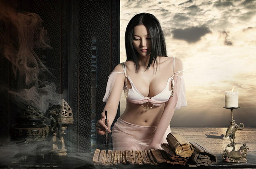 Vẻ đẹp nóng bỏng của hot girl cổ trang