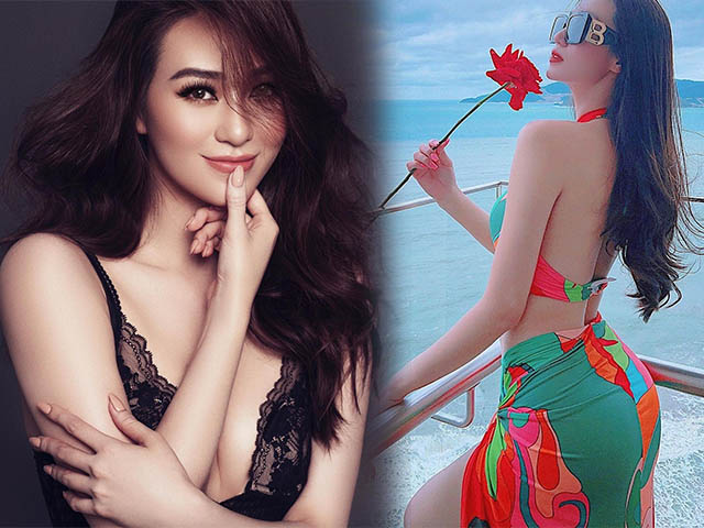 'Đối thủ' một thời của Ngọc Trinh diện bikini khoe vòng 3 'trái đào' hơn 1m